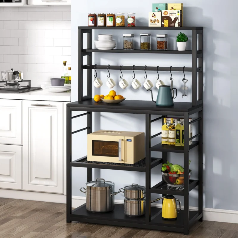 Kitchen Rack, 5-Tier Microwave Cart Oven Stand - Image 2