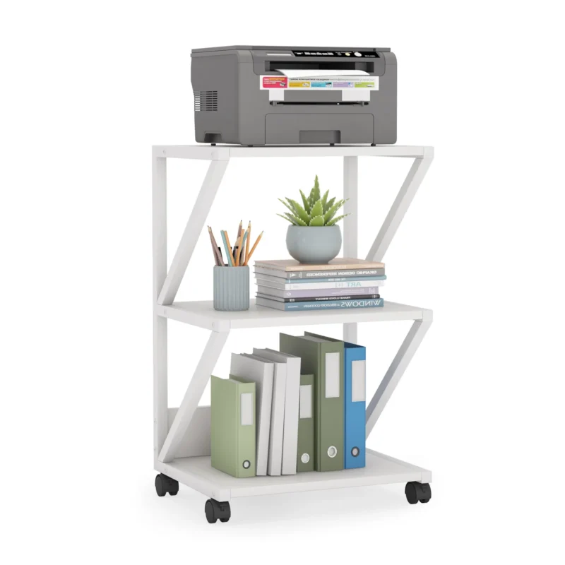 3-Tier Printer Cart Under Desk Storage Shelf - Image 3