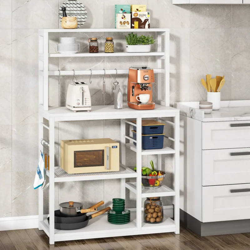 Kitchen Rack, 5-Tier Microwave Cart Oven Stand - Image 3