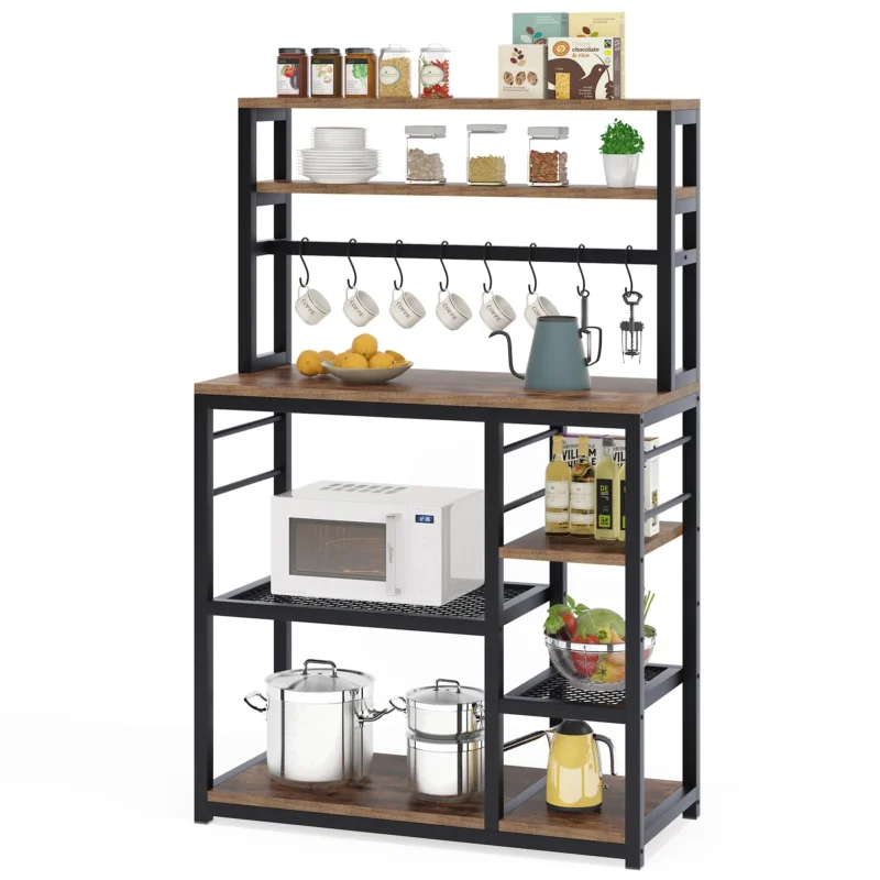 Kitchen Rack, 5-Tier Microwave Cart Oven Stand