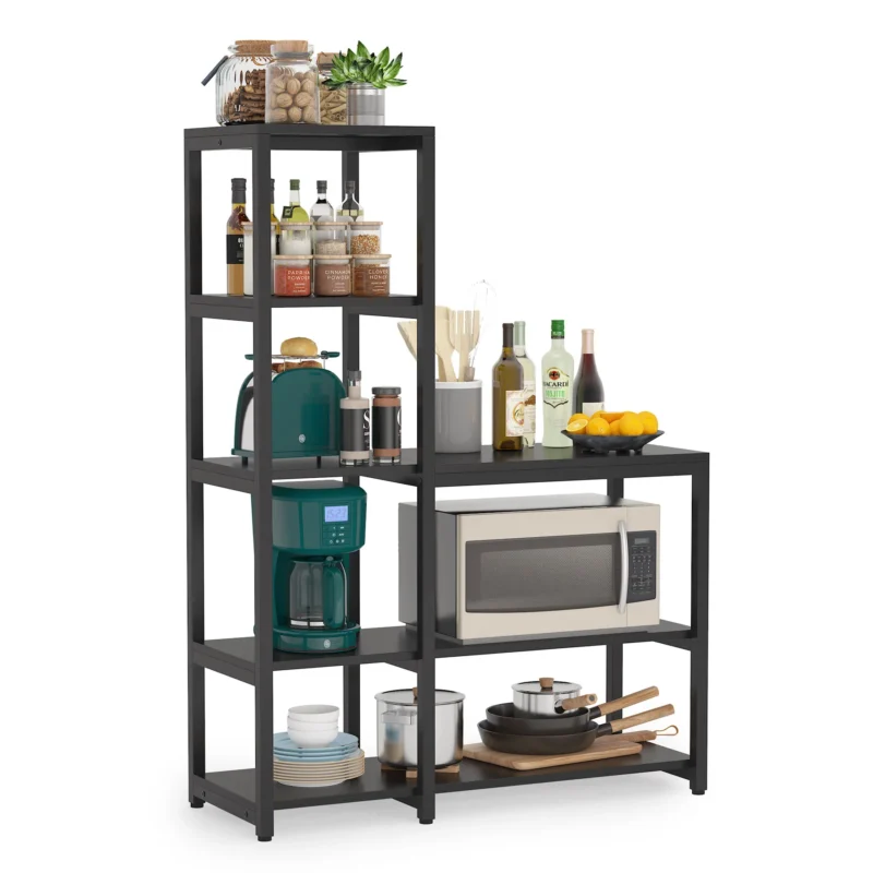 5-Tier Kitchen Bakers Rack with Storage Shelf - Image 5