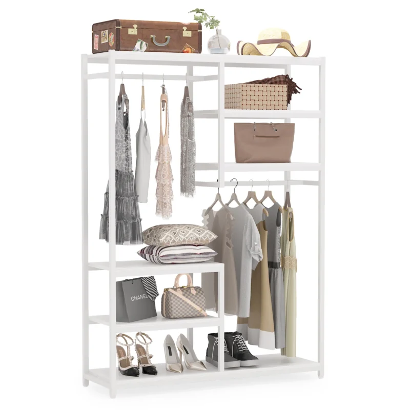 Freestanding Closet Organizer, 47 inches Wide Garment Racks - Image 9