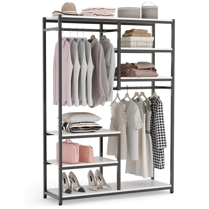 Freestanding Closet Organizer, 47 inches Wide Garment Racks - Image 11