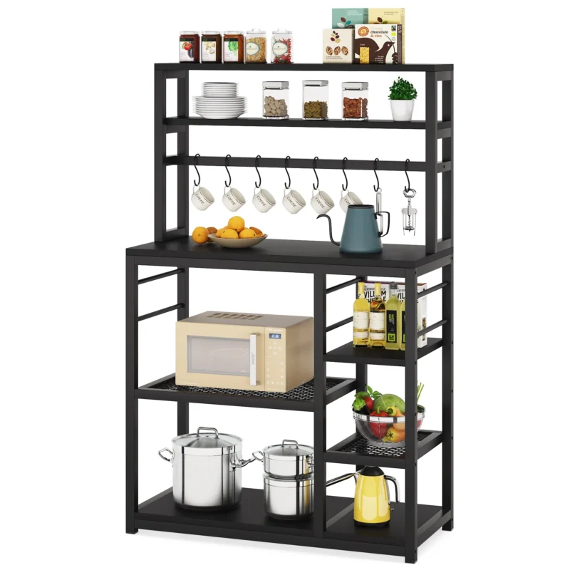 Kitchen Rack, 5-Tier Microwave Cart Oven Stand - Image 12