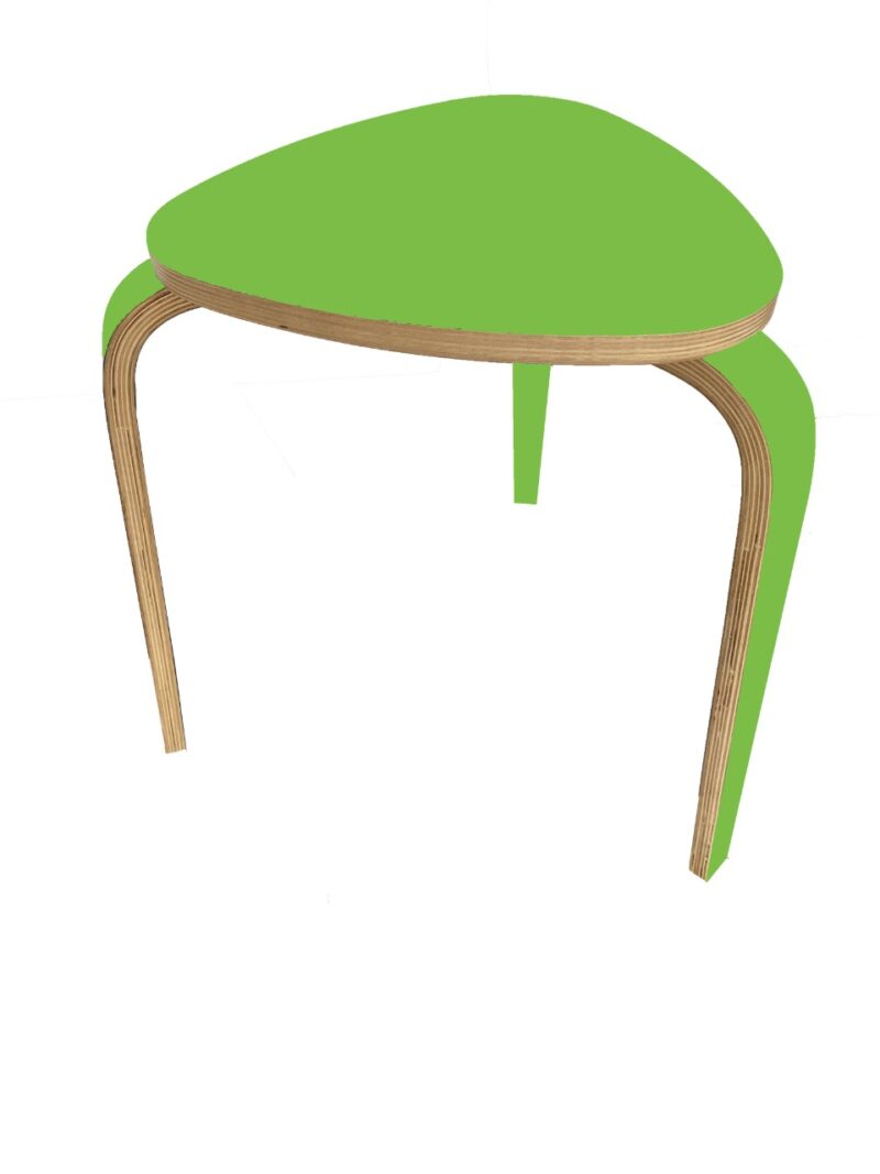 triangular shaped Green Coffee Table for Living Room Wooden chair Home Furniture for Bedroom Kitchen Office - Image 4