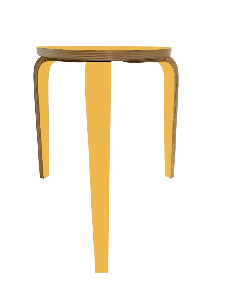 triangular shaped Yellow Coffee Table for Living Room Wooden chair Home Furniture for Bedroom Kitchen Office - Image 3