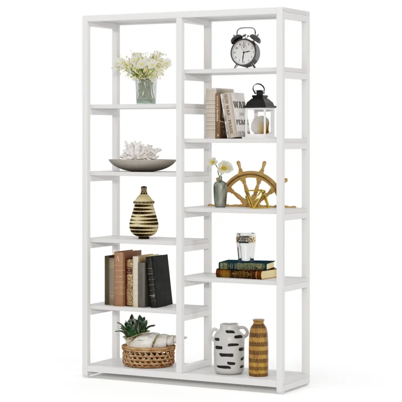 Bookshelf Bookcase, 10-Open Shelf Etagere Bookcase - Image 5