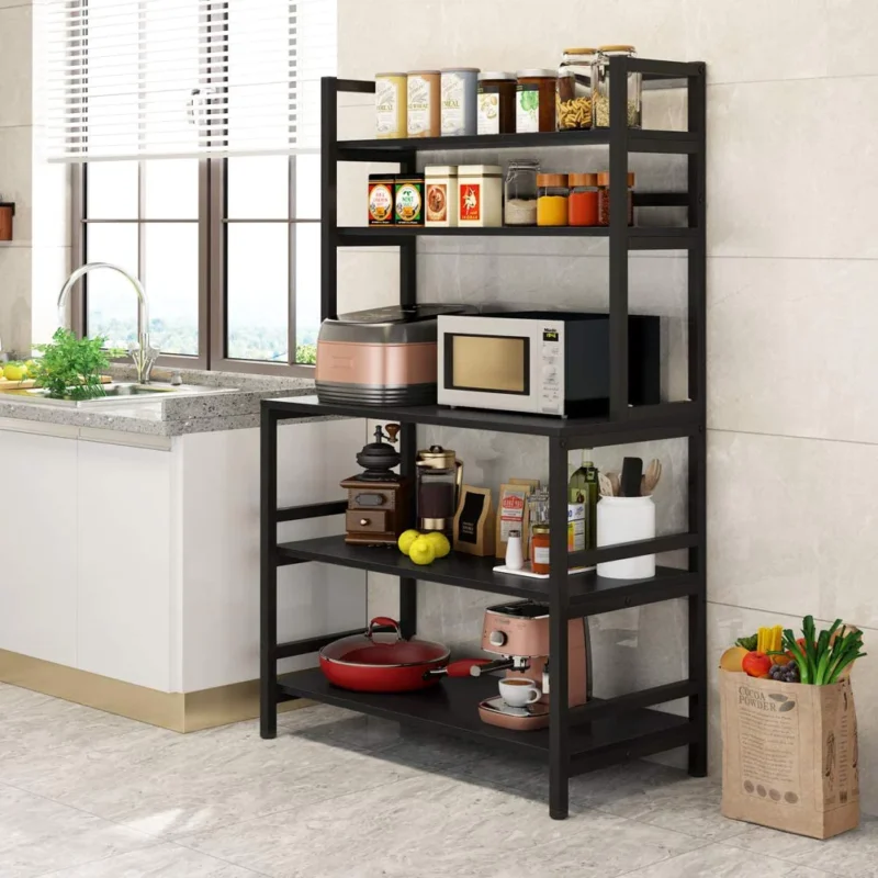 Kitchen Baker's Rack, 5-Tier Freestanding Kitchen Utility Storage Shelf - Image 7