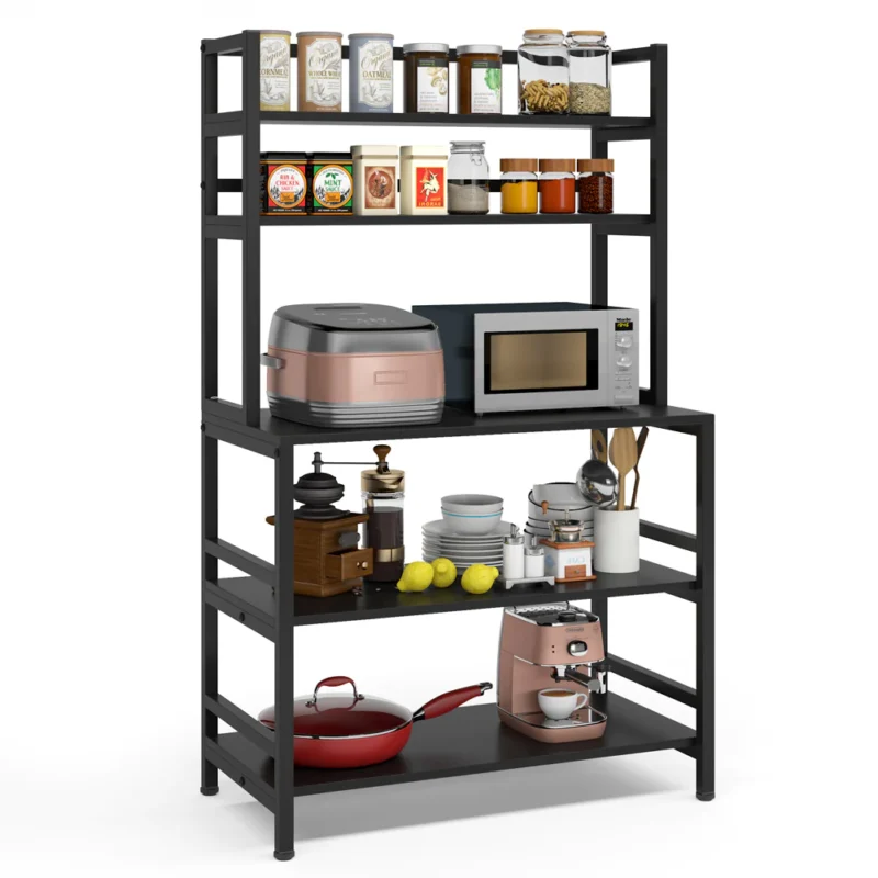 Kitchen Baker's Rack, 5-Tier Freestanding Kitchen Utility Storage Shelf - Image 10