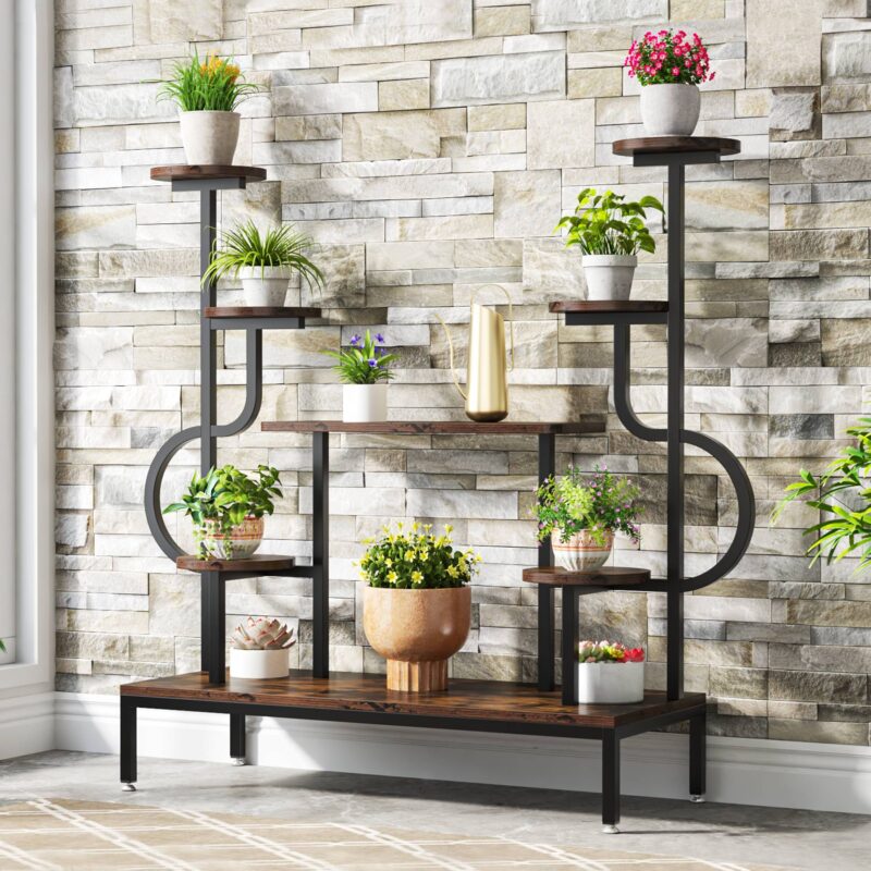 Plant Stand, 8-tier Potted Ladder Holder Flower Rack Shelves - Image 4