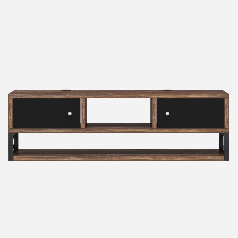 Floating TV Stand, 3-Tier Entertainment Center Media Console Shelf - Image 2