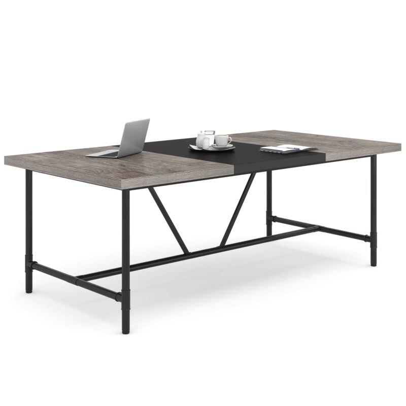 6FT Conference Table, 70.8 x 35.4 inch Meeting Table Computer Desk - Image 7