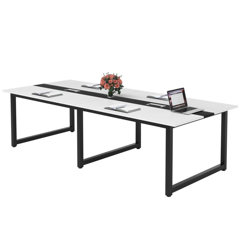 Conference Table, 8FT Rectangle Meeting Table Seminar Table