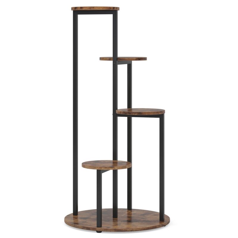 Plant Stand, 4-Tier Plant Shelf Holders Corner Flower Pot Stands - Image 2