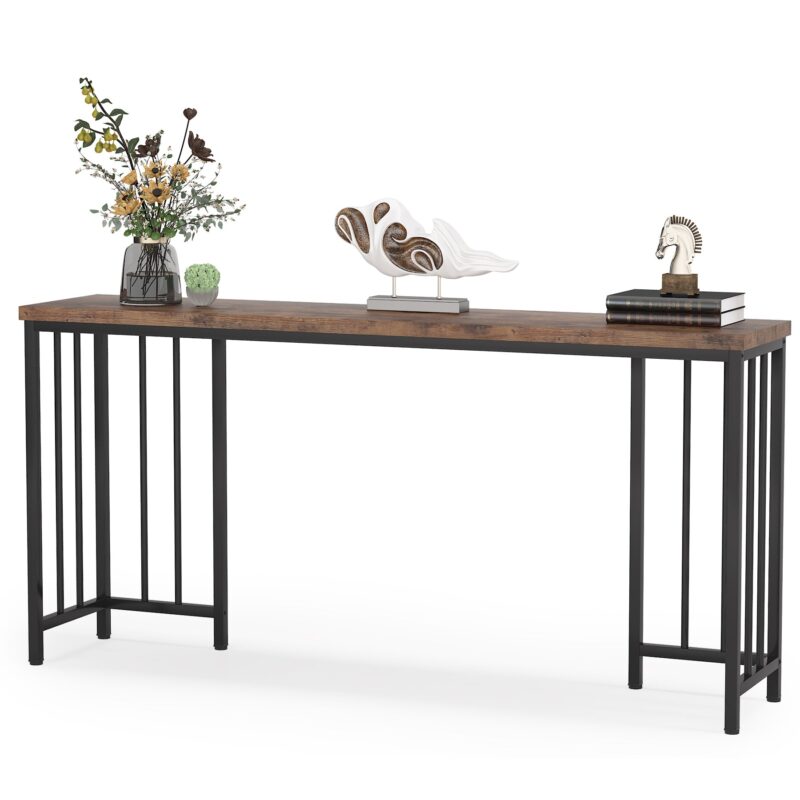 Console Table, 70.9 Inch Extra Long Sofa Table Entryway Table - Image 2