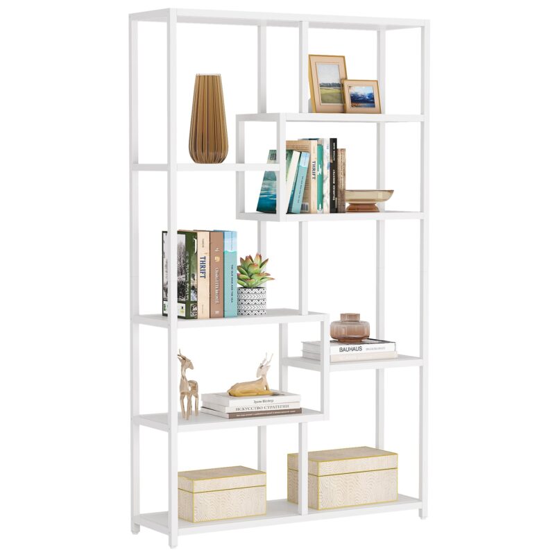 Bookshelf, 8-Open Shelf Etagere Bookcase Storage Organizer - Image 8