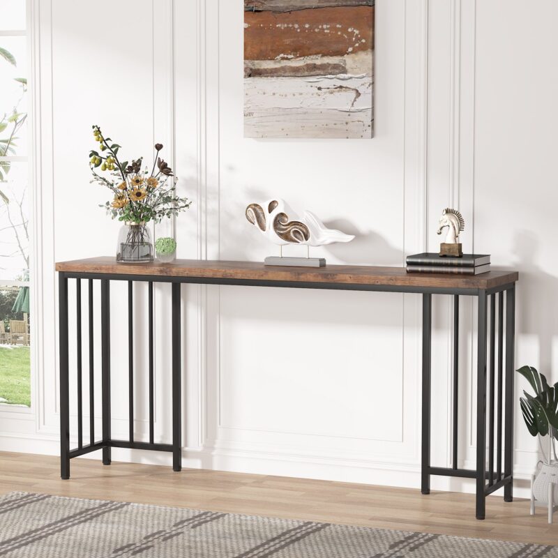 Console Table, 70.9 Inch Extra Long Sofa Table Entryway Table - Image 3