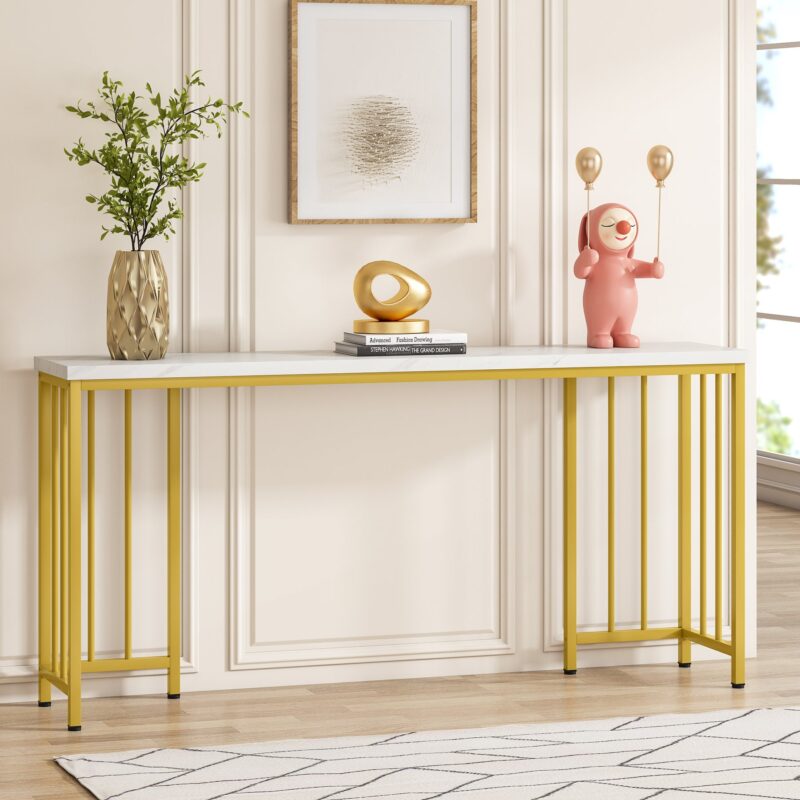 Console Table, 70.9 Inch Extra Long Sofa Table Entryway Table - Image 8