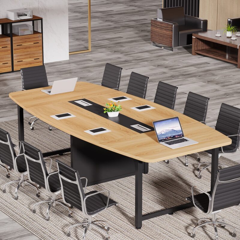 8FT Conference Table,  94.5L x 47.2W inch Large Meeting Table - Image 3