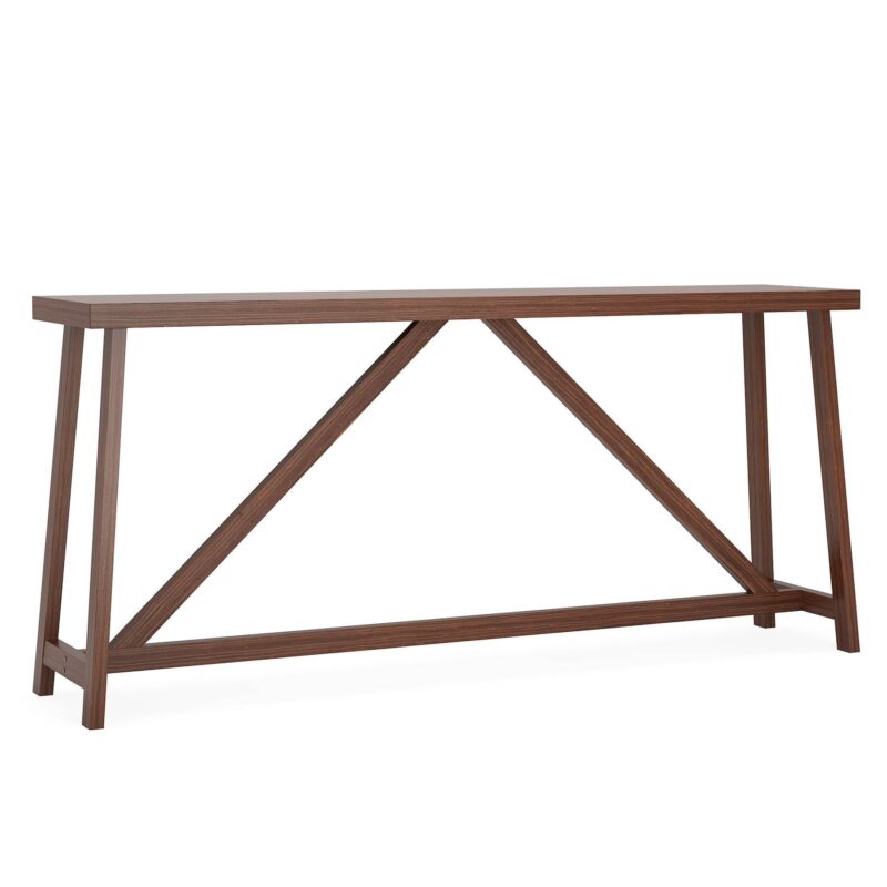 Console Table, 70.9 Inch Solid Wood Sofa Table Behind Couch - Image 2