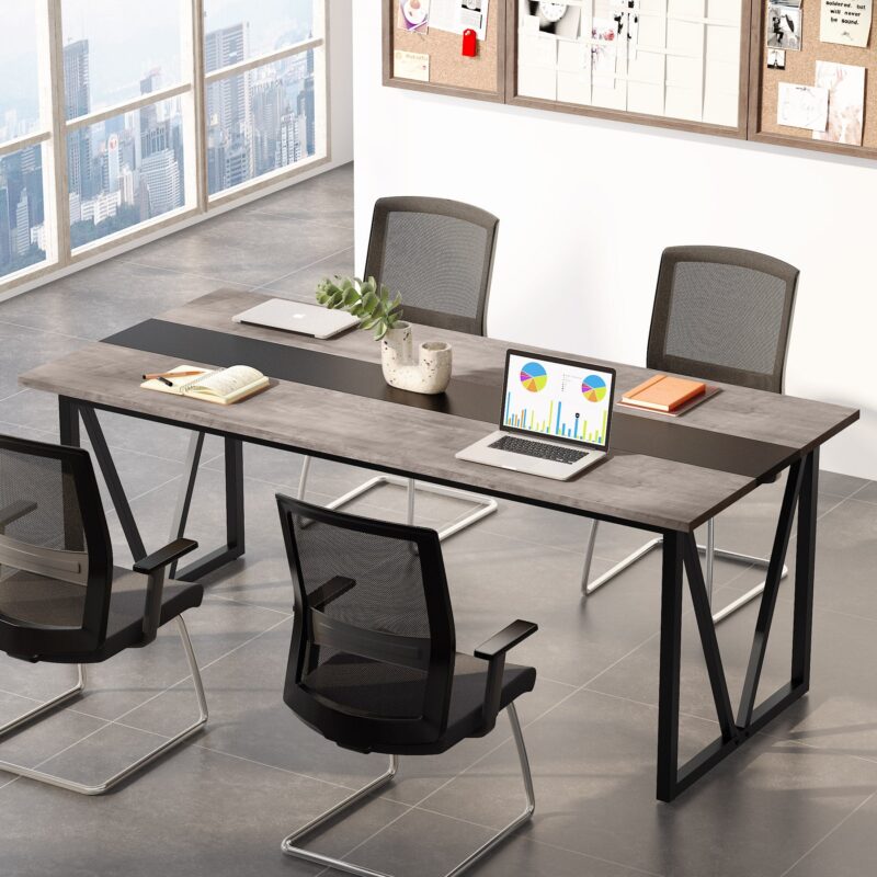 Conference Table, 6FT Meeting Room Table Executive Desk - Image 9