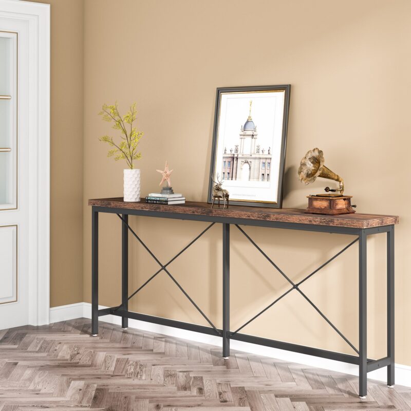 Console Table, Narrow Long Entryway Sofa Table - Image 3