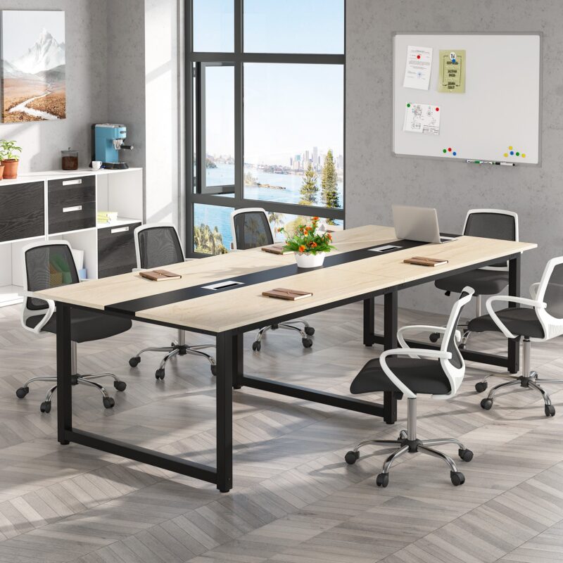 Conference Table, 8FT Rectangle Meeting Table Seminar Table - Image 8