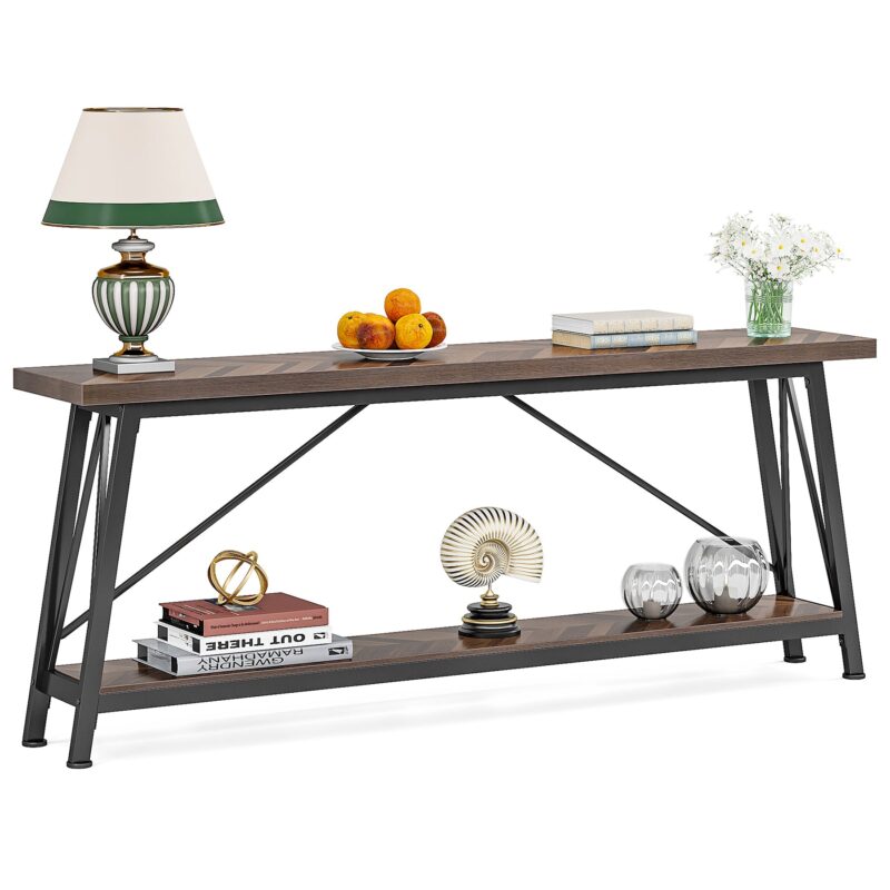 Console Table, 70.9 Inches Extra Long Sofa Table Behind Couch - Image 13