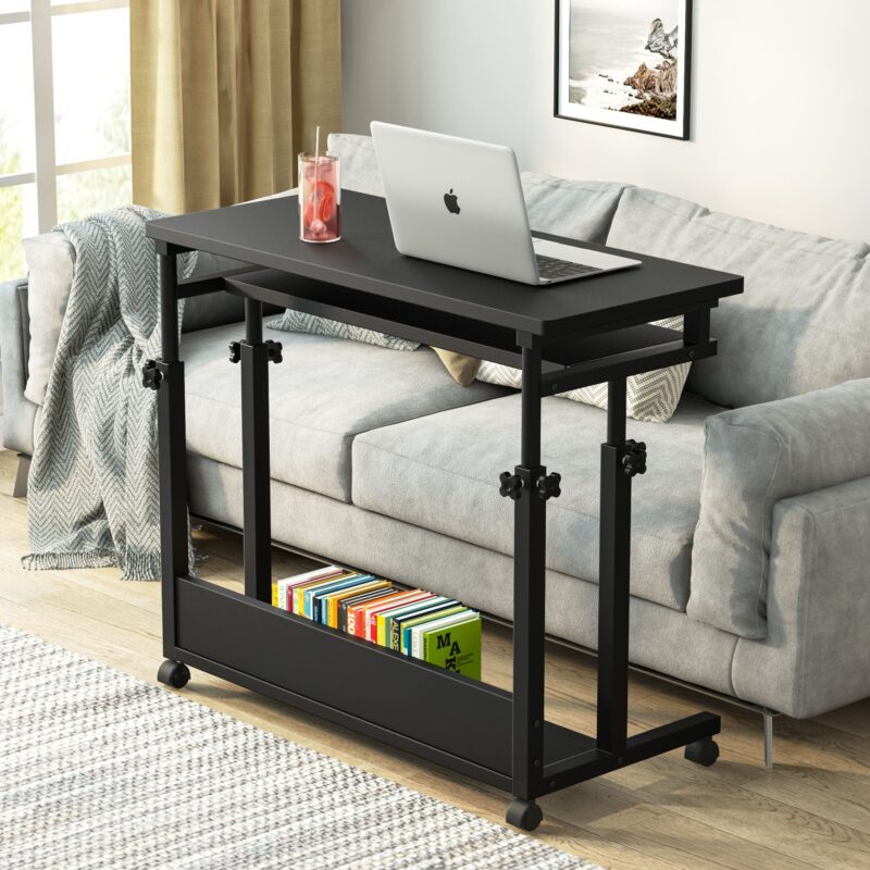 Height Adjustable Desk, Rolling Standing Desk Portable Desk - Image 10