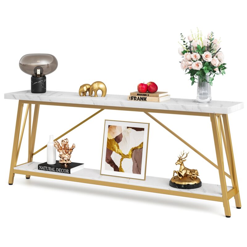 Console Table, 70.9 Inches Extra Long Sofa Table Behind Couch - Image 11