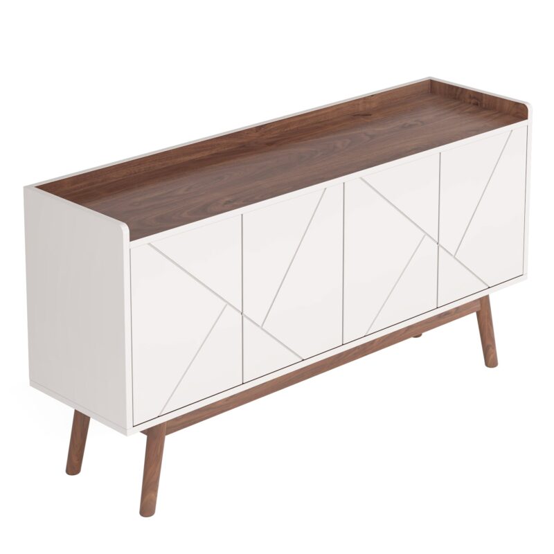 Sideboard Buffet, 55" Kitchen Buffet Cabinet Coffee Bar Table - Image 8