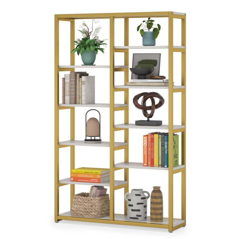 Bookshelf Bookcase, 10-Open Shelf Etagere Bookcase - Image 9