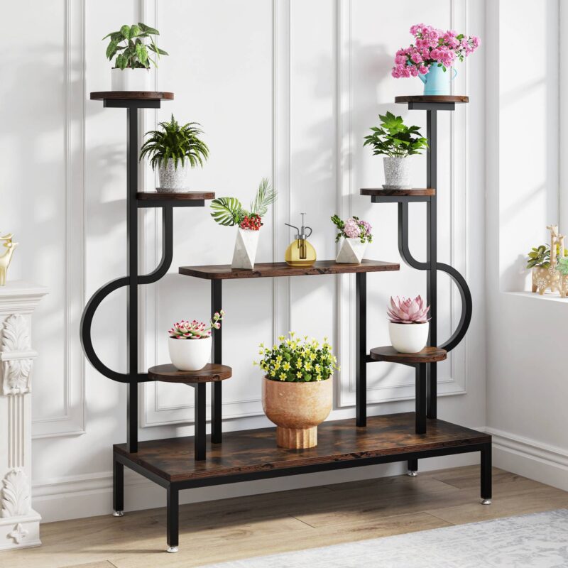 Plant Stand, 8-tier Potted Ladder Holder Flower Rack Shelves