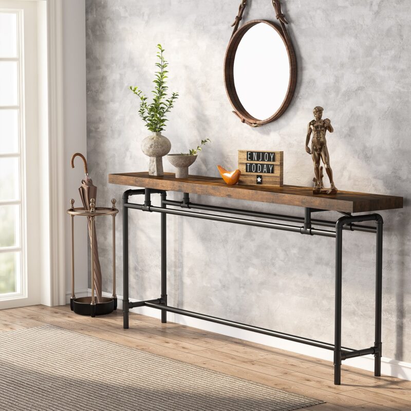 Console Table, 70.9" Narrow Long Entryway Sofa Table - Image 3