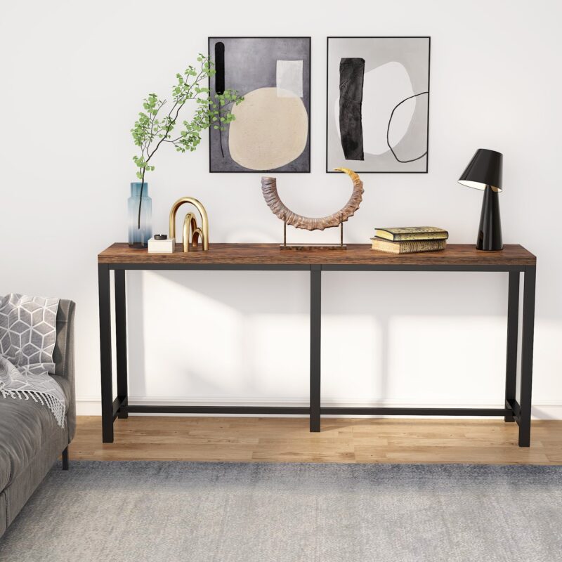 Console Table, 70.9 inch Narrow Long Entryway Table Sofa Table - Image 8