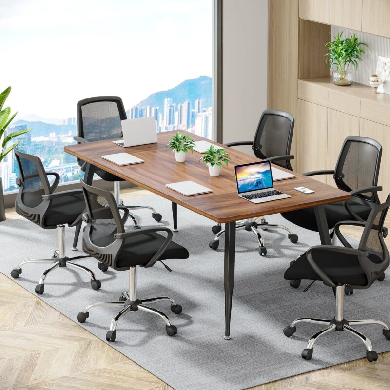 6FT Conference Table, Rectangular Meeting Room Seminar Table - Image 3