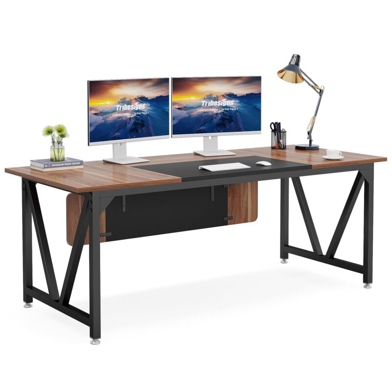 Computer Desk, 70.8" Large Executive Office Desk