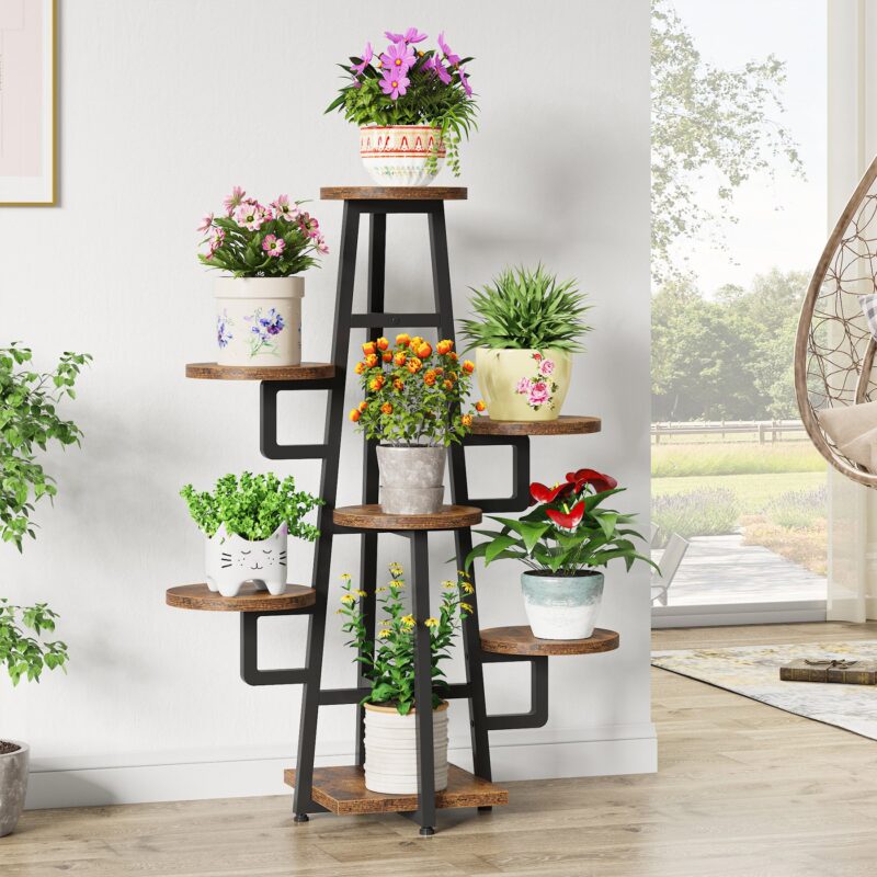 Plant Stand, 7 Tier Plant Pots Holder Rack Flower Stand Shelf - Image 4