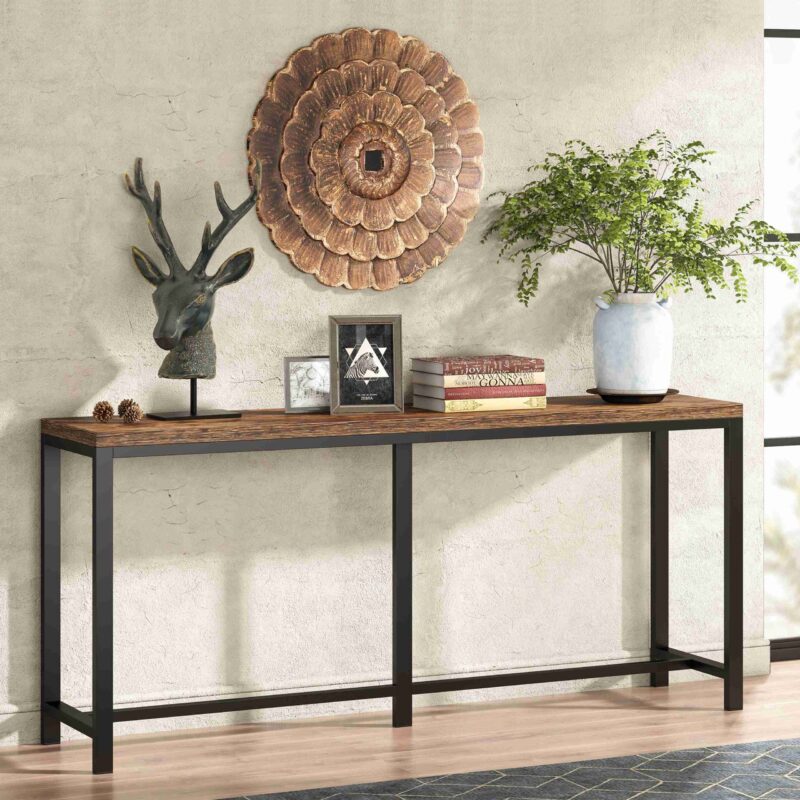 Console Table, Narrow Hallway Table, 70.9 inch Sofa Table - Image 2