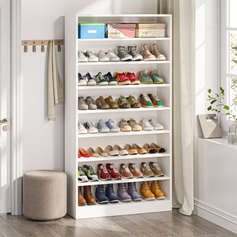 Shoe Cabinet, 9 Tiers Freestanding Shoe Storage Rack - Image 3