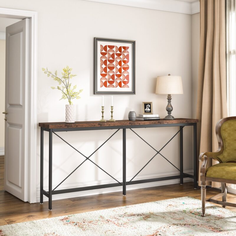 Console Table, Narrow Long Entryway Sofa Table - Image 4