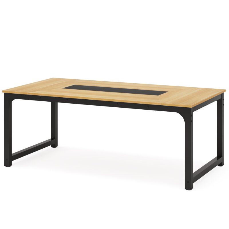 Conference Table, 6FT Rectangular Meeting Seminar Table - Image 10