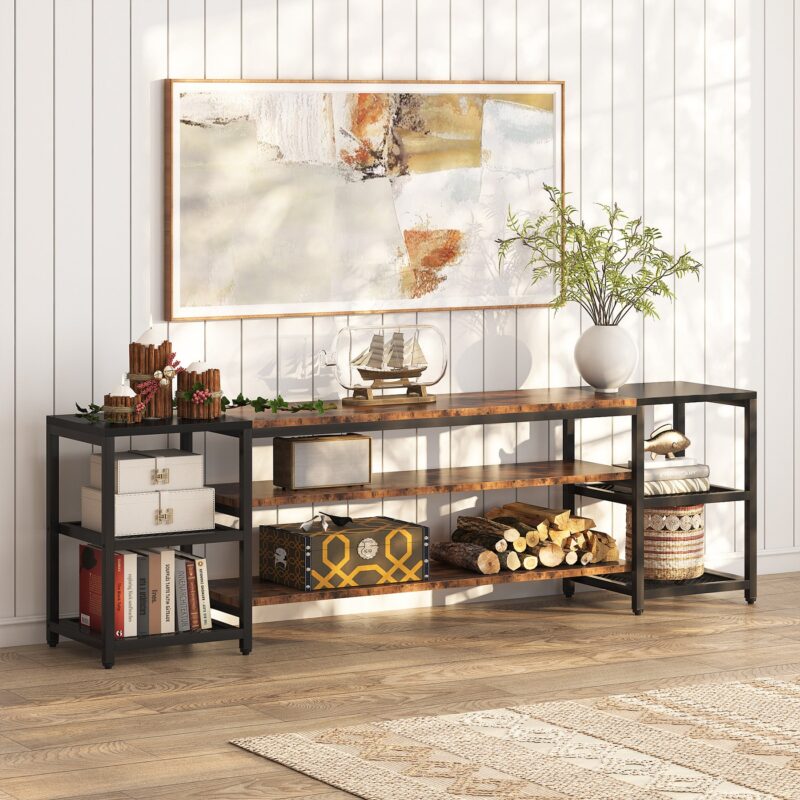 TV Stand, 3-Tier Media Entertainment Center for TV up to 85" - Image 3