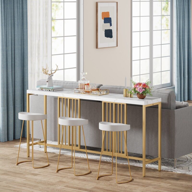 Console Table, 70.9 Inch Narrow Sofa Table Entryway Table - Image 4