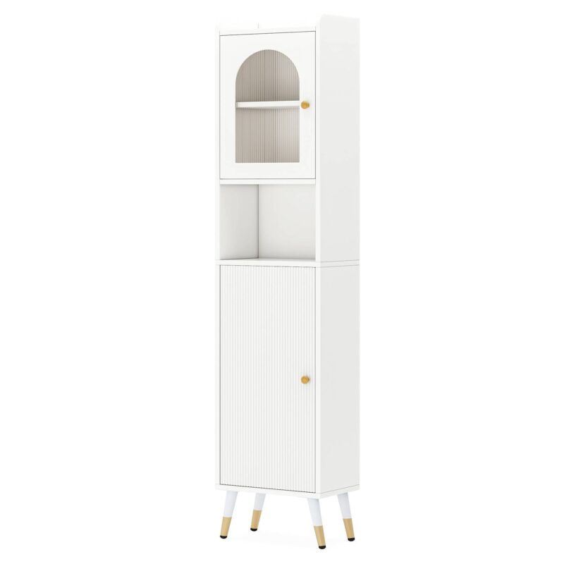 Storage Cabinet, 67’’ Bathroom Cabinet with 2 Doors and 6 Shelves - Image 2