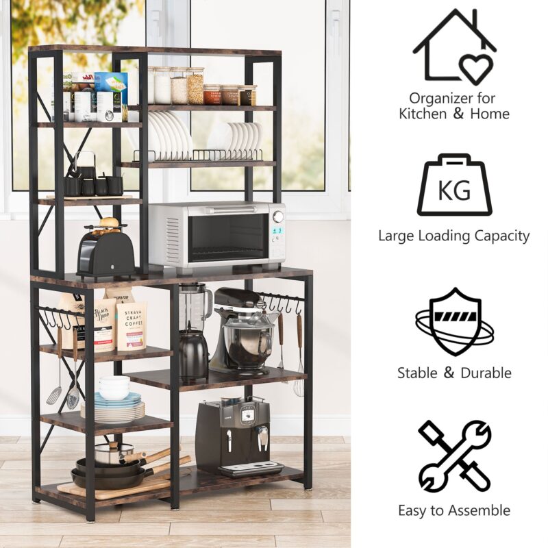 Kitchen Baker's Rack, 10-Tier Kitchen Utility Storage Shelf - Image 5