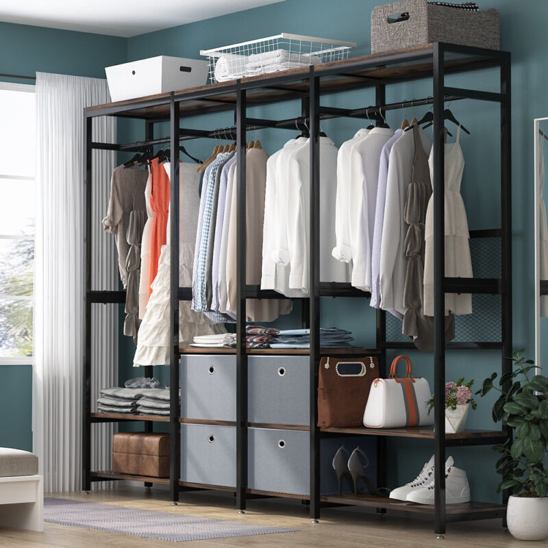 Freestanding Closet Organizer, Heavy Duty Clothes Closet - Image 3