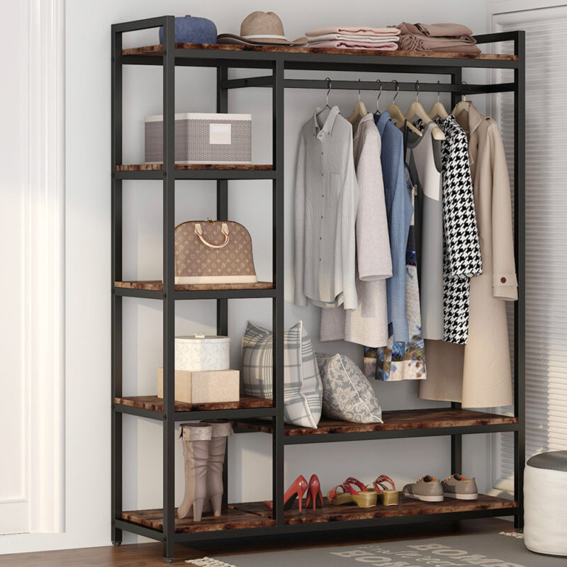 Freestanding Closet Organizer, Portable Garment Rack - Image 3