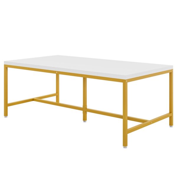 Conference Table,  6FT Rectangle Meeting Table Executive Desk - Image 2