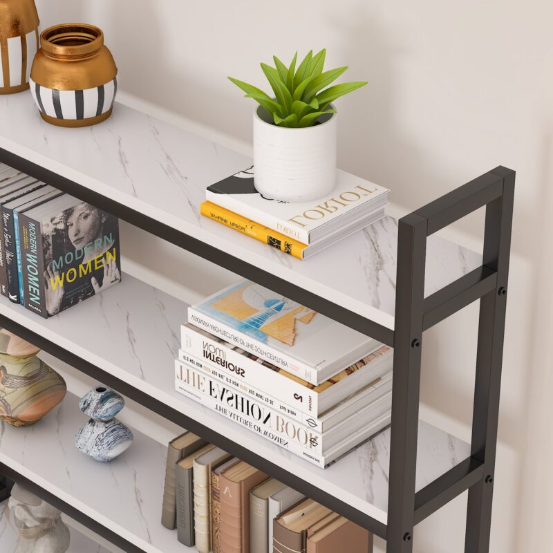 Bookshelf, 6-Tier Standing Etagere Bookcase Storage Rack - Image 6